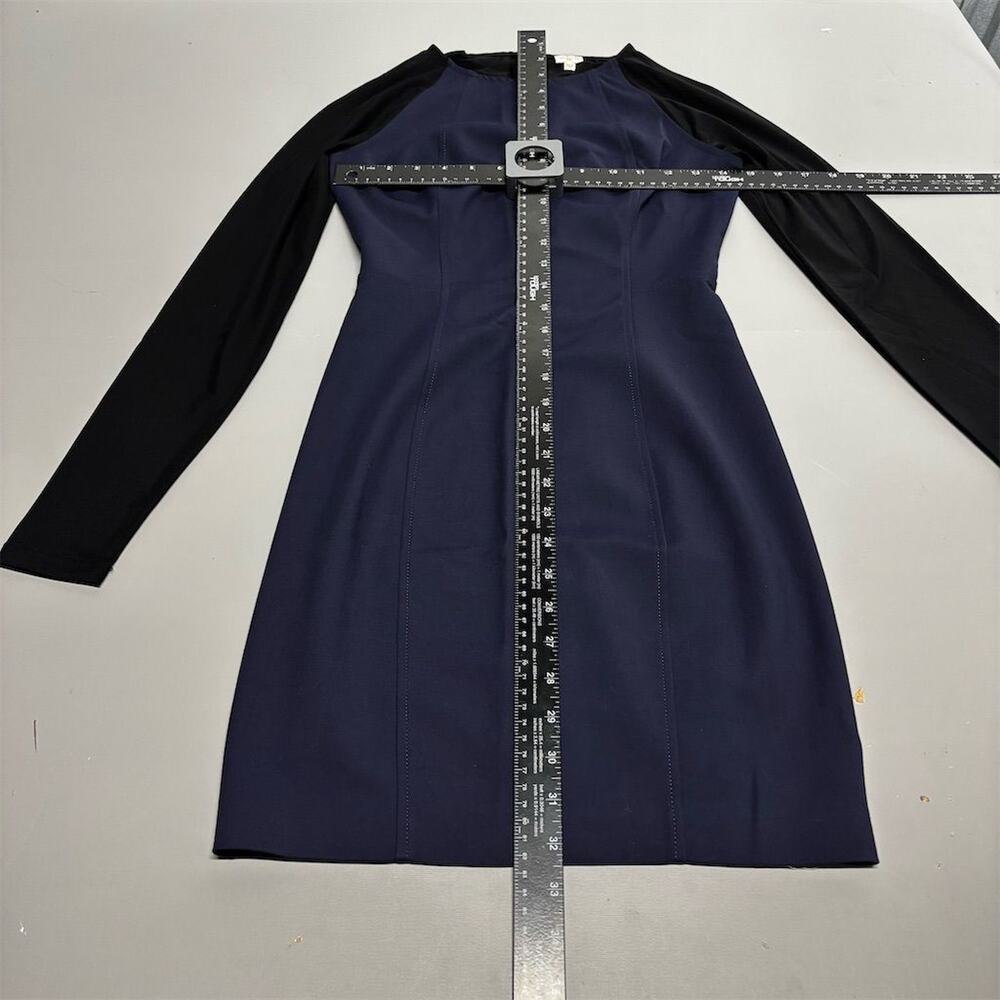 Wilfred Women's Size 4 Navy & Black Bodycon Knee Length Party Dress‎ - Picture 8 of 16